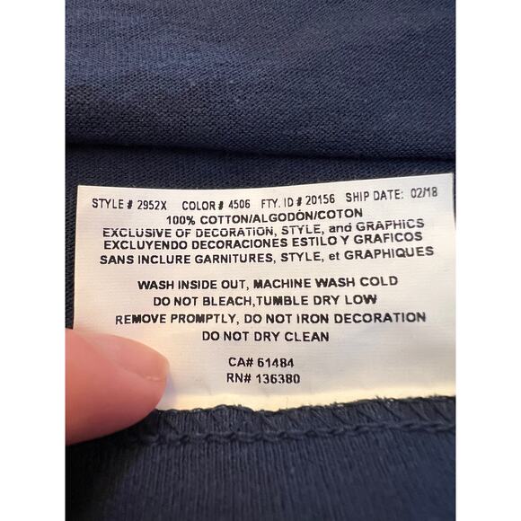 NFL Team Apparel New England Patriots T-Shirt Men's Large Blue Football Tee NWT - Picture 6 of 11